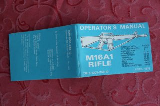 US M16 A1 Rifle. Originale Betriebsanleitung, Army Manual, aus 1977. Keine Kopie!!!