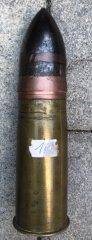 Englische 37mm Hotchkiss Granate Patrone WK1 DEKO
