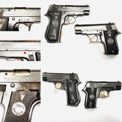 UNIQUE Sammlerset, 2 franz. Taschenpistolen in 7,65mm Browning von Manufacture d'armes de Bayonne