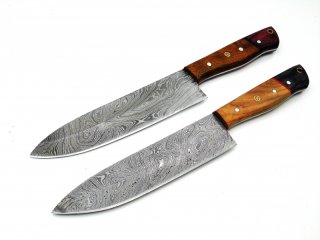 Damascus Steel Chef Knife 2 stück 1510