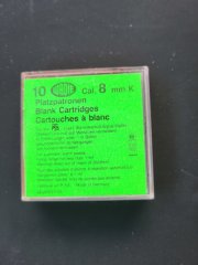 Wadie Knallpatronen Cal. 8mm Pistole
