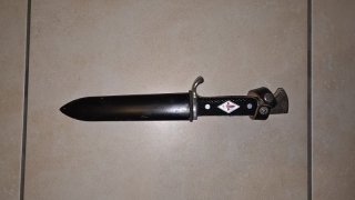 ERN Solingen Jagdmesser / Fahrtenmesser mit Scheide – hinten gebrochen