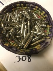 . 308 win FC Nickel HÜLSEN 50stk .308win