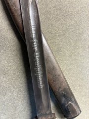 K98 engraved blade bayonet