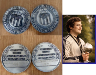 2x Seltene USA NRA Medaillen 1976 & 1978 | US International Shooting Smallbore Vintage