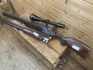 BBF Gebr. ADAMY Suhl, BDF BÜHAG, Kal.7x65R,12/70, Vollgravur mit langen Seitenplatten!!!!!!!!!!!
