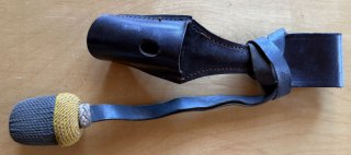 original Koppelschuh für ein Dienstbajonett für das K98 Extra-Seitengewehr mit Portepee (Troddel)