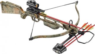 Mega-Set: 175 lbs Recurve-Armbrust Jaguar I camo neu mit sehr viel Zubehör