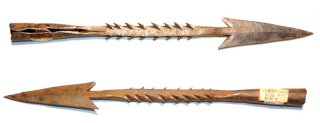 Afrikanische Speerspitze, 32 cm