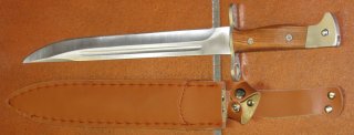Messer / Bajonett zum aufpflanzen mit Scheide, auf der Klinge AK-47 CCCP