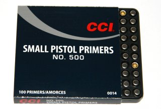100 Stück CCI Zündhütchen Small Pistol Zünder SP S.P. CCI #500 No.500 f 9mm 9x19 ... Anzündhütchen