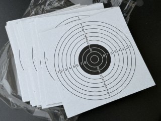 100x Scheibe Luftgewehr 14x14 Airsoft Luftpistole Zielscheibe