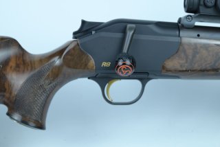 Kammergriffkugel Repetierkugel 26mm – M8x1 Gewinde (Passend für Sauer u.a.) – Eichenlaub, Fischhaut