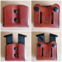 Sehr hochwertiges und exklusives Galco Magazinholster für 2 zweireihige Magazine – „open top“