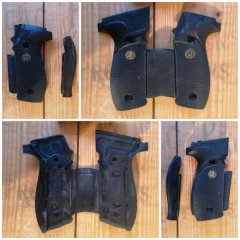 Pachmayr Griff / Mono-Grip aus Gummi mit Fingerrillen für SIG Sauer P226 inkl. Griffrücken