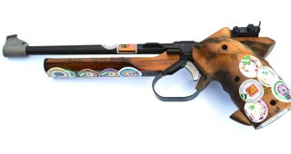 Freie Pistole KK-Matchwaffe Sportpistole Hämmerli 150 Kal. .22 l.r., Bj. 1974