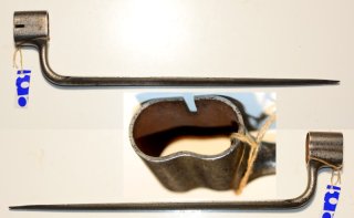Tüllenbajonett für Doppellaufwaffe