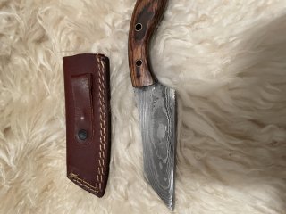 Damastmesser mit Tantoschneide