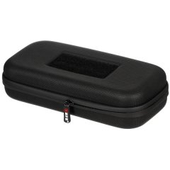 Tasche Hartschale Groß 26 x 12 x 6,5 cm Schwarz mit Klettschlaufen + Innenfach mit Organizer