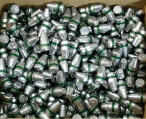 500 Stück NEUE BALLEUROPE BLEI Geschosse .356 9mm 135gr 8,75g TC-BB mit Fettrille für TOP Präzision