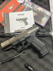 Walther P99, Hochglanz Stahlschlitten, 9mm P.A.K.