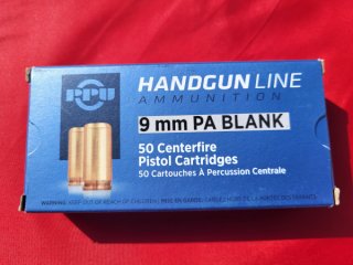 50 Stück PPU 9mm PAK Knallpatronen Marke PPU