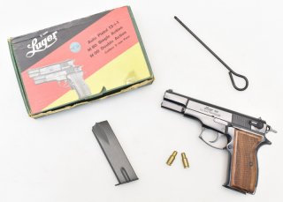 Top ! REDUCTA Pistole " LUGER Modell 90 " im Kal. 4mm M20 / 9mm Luger in der OVP