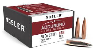 100 Nosler Geschosse .308, 210 grain, AccuBond Long Range, NEU