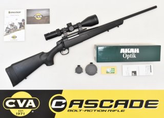 CVA " CASCADE BASIC BLACK " Repetierer Kaliber .308 Win. mit AKAH ZF 3-12x56 LA 4 LP ! NEUWARE !