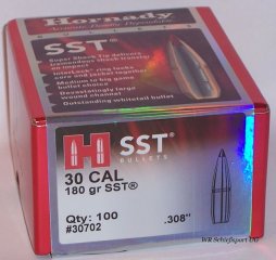 100St. HORNADY Geschosse .30(.308Dia.) - 180 - SST - #30702