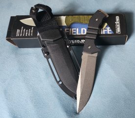 Cold Steel AK-47 Fiel Knife Messer Kampfmesser Schwarz Neu