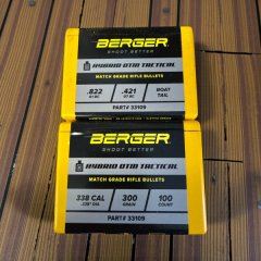 100 Geschosse Berger .338 300 gr Hybrid OTM Tactical