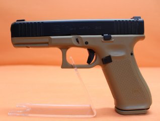 Ha.Pistole 9mmLuger Glock17 Gen5 FR COYOTE 114mm Lauf/ Front Serrations für Frankreich(9mmPara/9x19)
