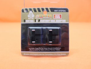 UTG Dovetail-to-Picatinny Rail Adaptor (MNT-DT2PW01) Adapter mit Weaverprofil für 3/8"-11mm Prismen