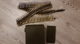 Dekomunition .308/7,62x51win auf Zerfallgurt SN, 100 Stück inc Box , MG3