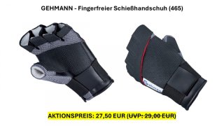 Aktionspreis | Gehmann Handschuh Fingerfrei (465) | Schießhandschuh | Neuware | Gr. M