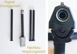 Federführungsstange Stahl Walther P99 und PPQ
