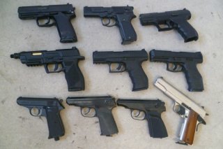 Konvolut CO2-Pistolen Walther, Baikal, Colt, etc. 4,5 mm
