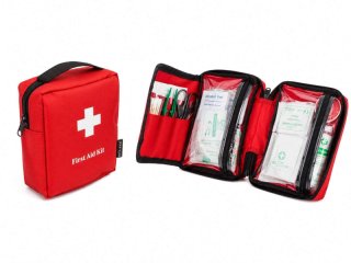 Mil-Tec First Aid Kit Large Rot #16027000 | Kompaktes Erste-Hilfe-Set