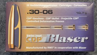 20x Blaser CDP .30-06 10,7g / 165gr