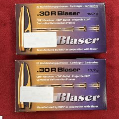 Blaser .30 R Blaser CDP – 10,7g / 165gr - 40 Schuss