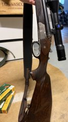 Krieghoff Trumpf Drilling 7x57R / 16/70 16/70 mit .22 Hornet Einstecklauf & Zeiss Diavari VM T*