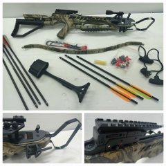 >!< NEU >!< Recurvearmbrust 175lbs ** Model X Bow Tarn ** Armbrust + ZUBEHÖR ** SONDER PREIS >!<