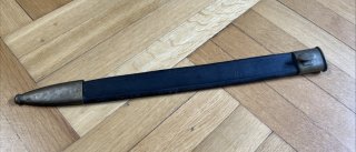 Lederscheide für Preussen Faschinenmesser 1.WK mit Truppenstempel