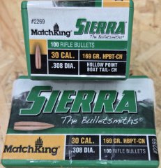 .308/169 grs #2269# Sierra HPBT-CN Match Geschosse 100 stk#