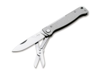 1 x BÖKER Plus Taschenmesser EDC 01BO857 ATLAS MULTI SW Slipjoint 12C27 Stahl inkl. Schere nur 90g !