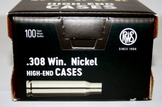 100 Stück NEUE RWS Hülsen .308 Win. RUAG HighEndCases Wiederladehülsen> NICKEL! 100er Pack #2416994