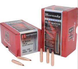 Hornady .264 - 140gr. ELD Match 100 St.