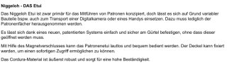 Niggeloh...DAS ETUI...für 12 Patronen...Blaser...Sauer...Heym...Steyr...Mauser...Weatherby...Voere..