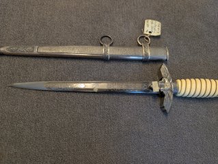 Offiziersdolch Luftwaffe M1937 – Clemen & Jung Solingen – Geätzte Klinge – Nachlass